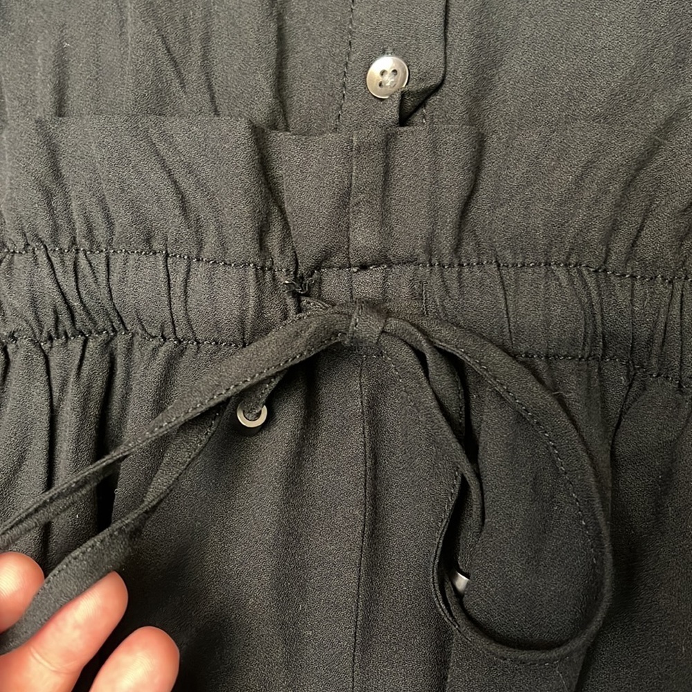 SPLENDID BLACK JUMPSUIT CINCH WAIST SIZE SMALL - Picture 5 of 16